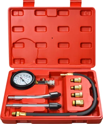 Produktbild von Sessamen-LP kompresný tester kompresný tester kompresný manometer s puzdrom automobilový motor motocykel kompresný test meranie 0-20 bar alebo 0-300 psi kompresný manometer diagnostický nástroj