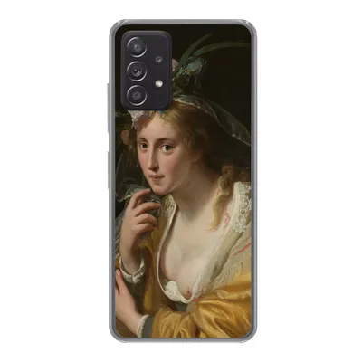 Produktbild von MuchoWow® Handyhülle Schutzhülle Hülle für Samsung galaxy a73 Eine Hirtin - Gemälde von Paulus Moreelse Silikon Softcase Handy Hülle - Handyhülle