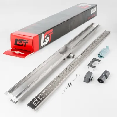 Produktbild von Duschrinne Linien Schlitz 1200 x 70 mm höhenverstellbar Bodenablauf Duschrost