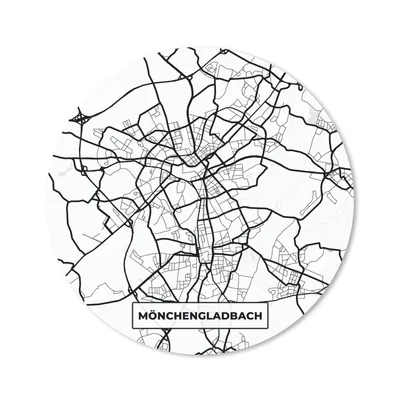 Produktbild von MuchoWow® Mauspad Mousepad Mönchengladbach - Karte - Stadtplan 40x40 cm - Mousepads - Maus Mat - Pad - Mausunterlage - Schreibtisch Accessoires