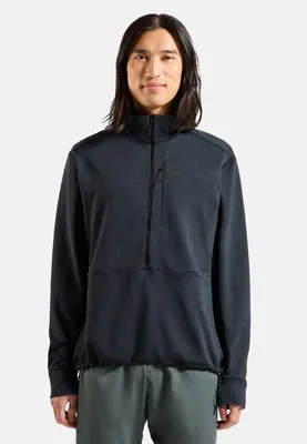 Produktbild von Odlo Grid Fleece Mit Halbem Reißverschluss Schwarz M Herren Schwarz M