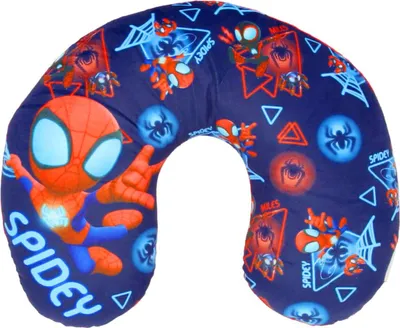 Image de Oreiller de voyage Spidey and Friends - Oreiller moelleux pour des voyages confortables