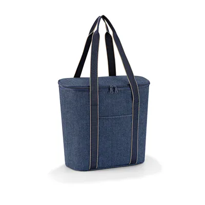 Zdjęcie produktu dla reisenthel thermoshopper, torba izolowana, torba na zakupy, Herringbone Dark Blue, 15 L, OV4113
