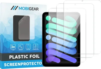 Produktbild von Mobigear iPad Mini 7 (2024) Displayschutz Schutzfolie - Hüllenfreundlich (3er Pack)