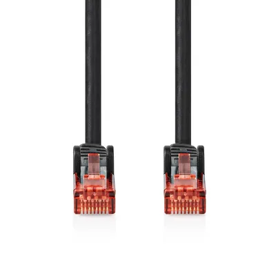 Produktbild von Nedis CAT6-Netzwerkkabel - RJ45 Stecker - RJ45 Stecker - U/UTP - 20.0 m - Aussenbereich - Rund - PVC - Schwarz - Box