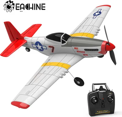 Obrázok produktu pre 2 batérie Eachine Mini Gyro RC lietadlo Trainer Fixed Mustang P-51D EPP 400mm 2.4G
