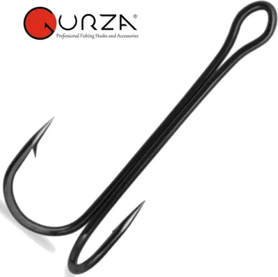 Produktbild von Gurza Double Hook Long Shank BN - Zwillingshaken, Größe/Packungsinhalt:Gr. 6 / 6 Stück