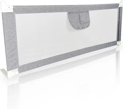 Produktbild von EINFEBEN Bettgitter 180*80 cm Bettschutzgitter Kinderbettgitter für Kinder Babybettgitter Höhenverstellbar Klappbar passend für Kinderbetten, Elternbetten Anti-Fall für Baby Kinder - Grau