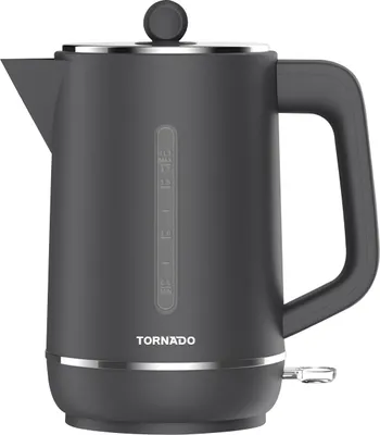 Produktbild von Tornado Elektrischer Wasserkocher 1.7L, 1850-2200W, mattes Finish, Strix U99, automatische Abschaltung, Nylonfilter