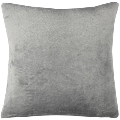 Zdjęcie produktu dla Poszewka na poduszkę 45x45 cm, kolor szary, 1 sztuka, bez wypełnienia, miękka poszewka z zamkiem błyskawicznym, imitacja kaszmiru, 100% poliester, możliwość prania w temperaturze 30°C