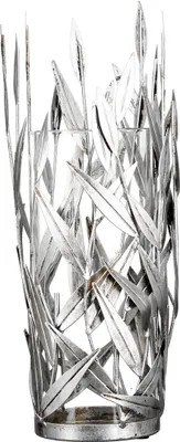 Produktbild von GILDE Windlicht, "Twigs", Blattmotiv, Glas, Metall, silberfarben, , H. 43 cm, D. 12 cm 84202 /Abverkauf nur solange Vorrat reicht