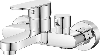 Produktbild von Badewannenarmatur Wannenarmatur Mischbatterie Badewanne Wasserhahn Einhebel Wandmontage Duscharmatur 1/2 Zoll Brauseabgang und Wannenfüll