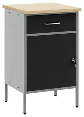 Immagine prodotto di Banco da lavoro con cassetto Nero e Grigio 50 x 55 x 85 cm
