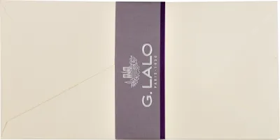 Produktbild von G.Lalo 5x Packung 20 Umschlägen DL 220x110mm, 125g, Vélin pur Coton Creme 21800L