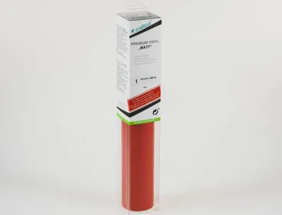Produktbild von craftcut M22 Plotterfolie matt RED 30,5 x 300 cm