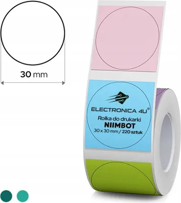Image de Étiquettes autocollantes thermiques à transfert thermique Niimbot M2 M3 31x31