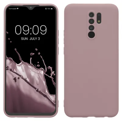 Produktbild von kwmobile Handyhülle für Xiaomi Redmi 9 Hülle - TPU Case - Kabelloses Laden - Schutzhülle Cover in Nude Lilac