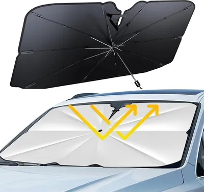 Produktbild von Faltbare Sonnenblende für Auto - UV-Schutz - Geeignet für die meisten SUVs
