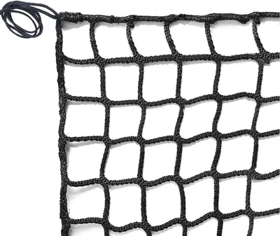 Productafbeelding van Veiligheidsnet Balustrade - Valbeveiliging Net - Kinderen en huisdieren beschermen - Knooploze constructie - 1 x 1 meter - Zwart