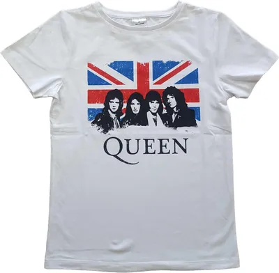 Produktbild von Queen - T-Shirt für Kinder RO855 (7-8 Jahre) (Weiß)