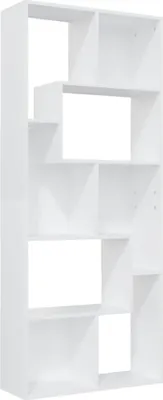 Image de vidaXL Bibliothèque blanche 67x24x161 cm Bois composite