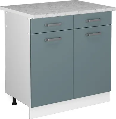 Immagine prodotto di Mobiletto base per cucina Vicco R-Line Grigio-blu 80 cm , PL Marmo, Model 41202
