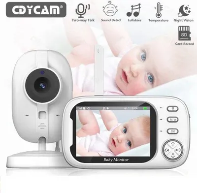 Image de Babyphone LCD 3,5 pouces avec caméra et vision nocturne
