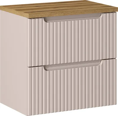 Produktbild von Waschtischunterschrank 60.4cm Riva mit 2 Schubladen, Kaschmir