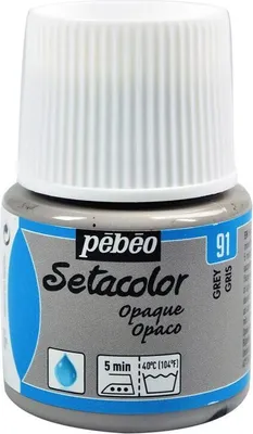 Produktbild von Textilfarbe Setacolor opak - Grau - 45 ml