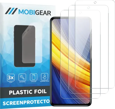 Produktbild von Mobigear  POCO X3 Pro Displayschutz Schutzfolie - Hüllenfreundlich (3er Pack)