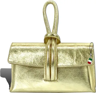 Produktbild von Florence Tasche gold Leder Abendtasche D2OTF834Z