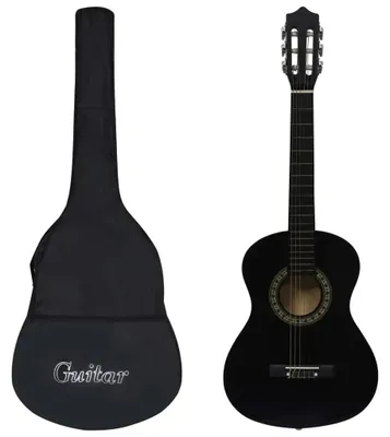 Produktbild von Konzertgitarre - 1/2 Größe 86 cm - Für Anfänger und Kinder - Basswood - Mit Gigbag - Armeegrün