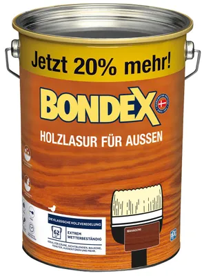 Produktbild von Bondex Holzlasur für Außen 4,8 L mahagoni