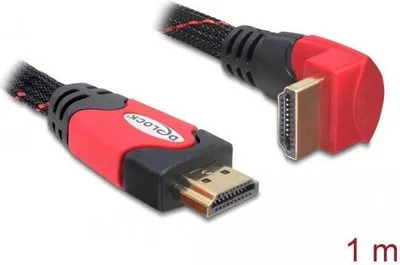 Productafbeelding van Delock 82685 DELOCK HDMI Kabel Ethernet A -> A St/St 1.00m 90° unten 4
