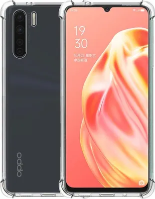 Produktbild von Handyhülle passend  für Oppo A91 transparent - Stoßfeste TPU Silikonhülle mit Bumper Shockproof -  Smartphonica