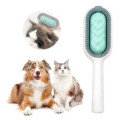 Obrázok produktu pre Psy Kočky Kefa Hrebene Odstraňovač chlpov Hrebienok Dematting Pet kefa pre psov Kefa pre mačky pre krátkosrsté, zelená