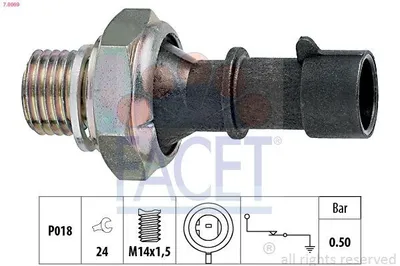 Produktbild von FACET 7.0069 Öldruckschalter Öldrucksensor für OPEL ZAFIRA B (A05) Corsa C Schrägheck (X01) Meriva A (X03) Astra H Caravan (A04) Astra H Schrägheck