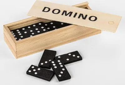 Immagine prodotto di Gioco del domino in legno per bambini dai 3 anni in su