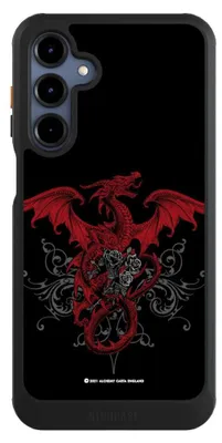 Produktbild von NIVOCASE Hülle für Samsung Galaxy A16 5G  Handyhülle NIVOcore Case Schwarz Drache Gothic Rot