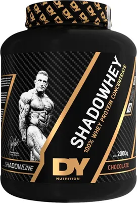 Obrázok produktu pre DY Nutrition Shadowhey 2000 g čokoláda / Srvátkové whey proteíny / Kvalitný srvátkový koncentrát s prirodzene vysokým obsahom BCAA a glutamínu