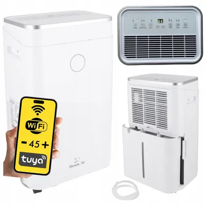 Zdjęcie produktu dla Osuszacz powietrza Mission Air OPTIDRY 25L WiFi, 25 l/24h, do 62,5 m2, zbiornik 6,5 l