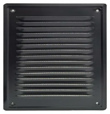 Produktbild von airRoxy Metall Lüftungsgitter Schwarz RAL 9005 14x14
