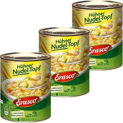 Produktbild von Erasco Hühner Nudeltopf zartes Hühnerfleisch 800g 3er Pack
