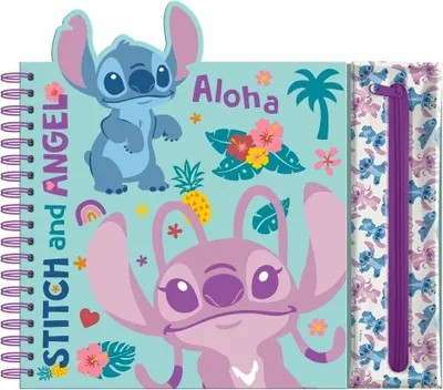Obrázok produktu pre Stitch Activity Notebook s odnímateľným puzdrom a zábavnými stránkami
