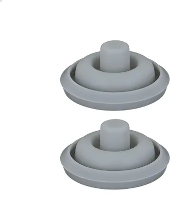 Dichtungsset für Schnellkochtopf, 2 Stück, 3,1 cm, Silikon, grau