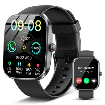 Produktbild von Smartwatch Herren HD Smartwatch mit Bluetooth Anrufe Bluetooth-Anruf und Informationserinnerung