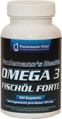 Produktbild von Paulemann-Vital Omega 3 Fischöl Forte - 60 Kapseln
