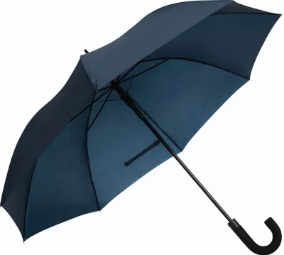 Produktbild von Stockschirm – stabiler Metallstock mit Metallspeichen & 190T-Polyester-Bespannung – wasserabweisender Rundhakengriff aus Moosgummi – großer Regenschirm Ø119 cm