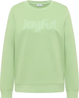 Produktbild von CECIL Damen Sweatshirt mit Stickerei Rundhals bamboo green