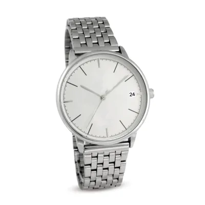 Produktbild von Elegante Herren-Armbanduhr mit silbernem Edelstahlarmband – klassisch & stilvoll